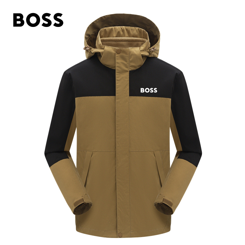 BOSS Teflon Luxury Three-in-one Removable Stormtrooper Waterproof and oil proof fleece outdoor CoatOSD