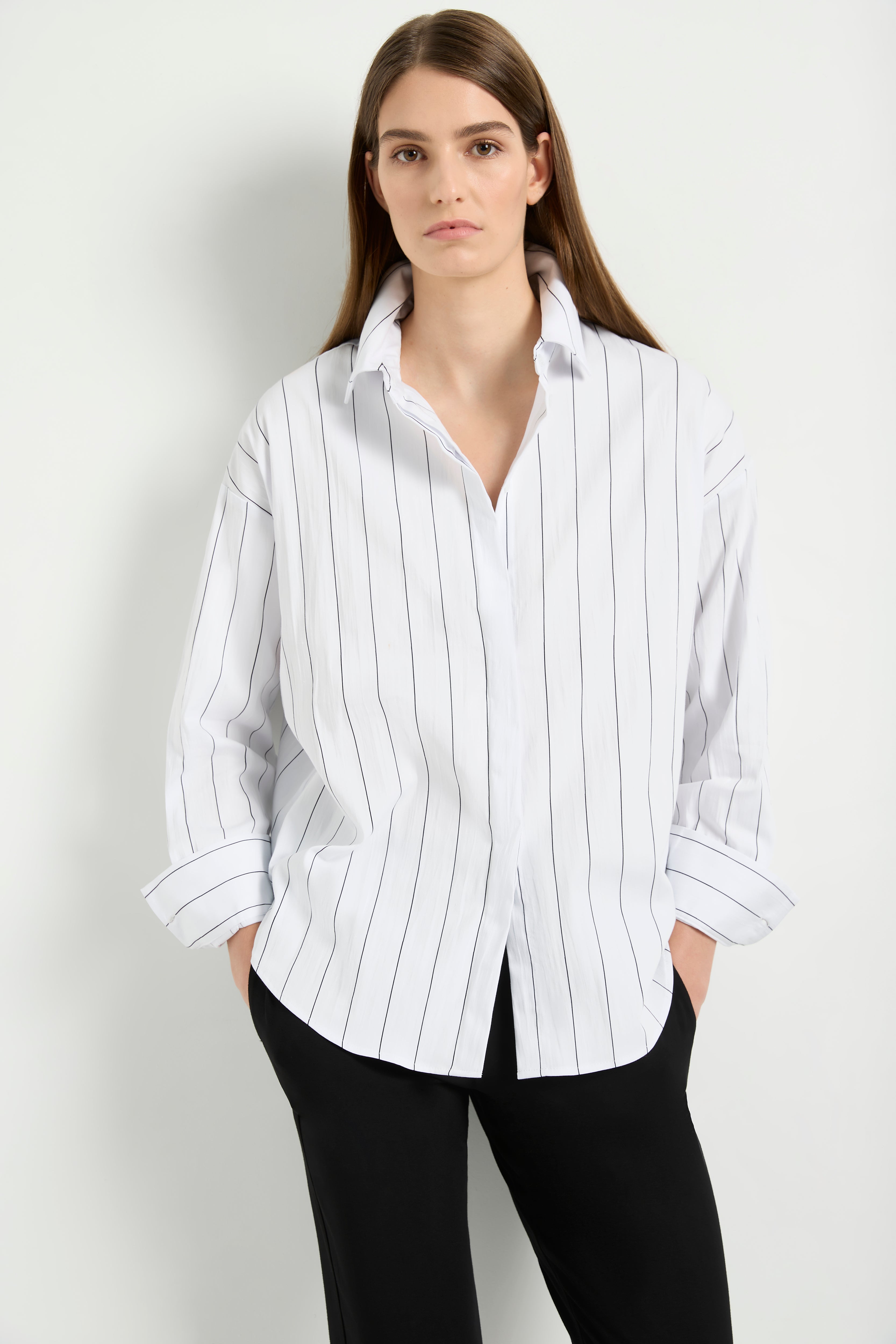 Relaxed Mid Shirt Pin Popilene