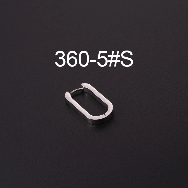 Ear Cartilage Rings & Studs Fashion Geometric 316L Stainless Steel  Plating
