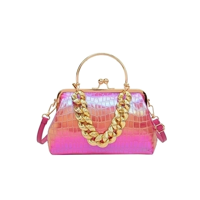 Women's Small Pu Leather Solid Color Streetwear Shell Buckle Shoulder Bag Crossbody Bag Dome Bag