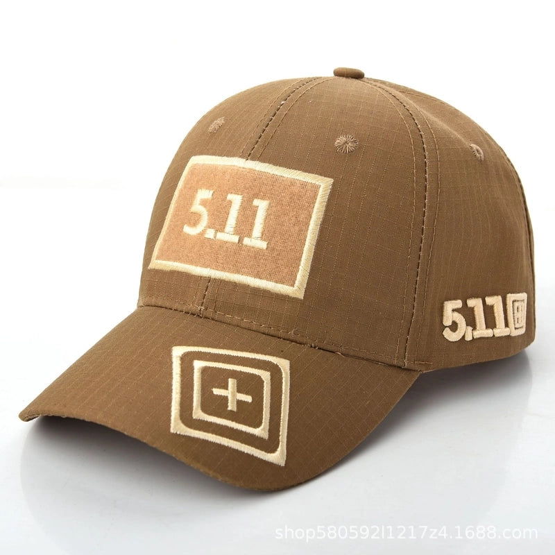 Camouflage Baseball Cap Men's 511 Embroidered Outdoor Sports Summer Sunscreen Hat Women's Military Training Hat