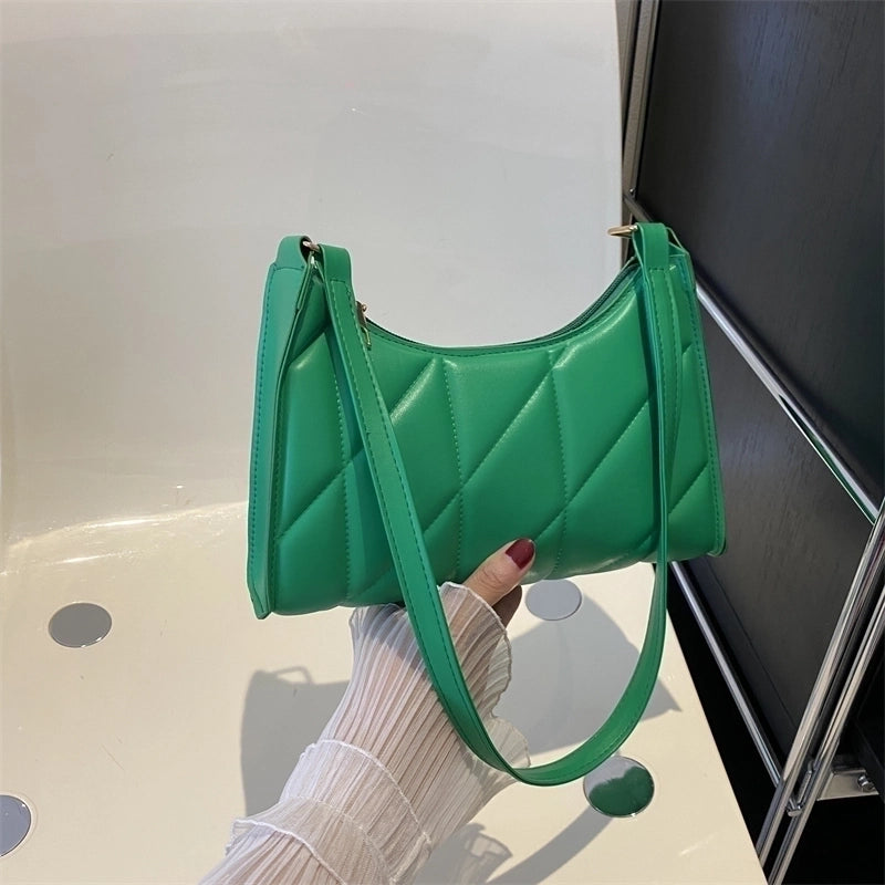 Women's All Seasons Pu Leather Elegant Basic Shoulder Bag Underarm Bag