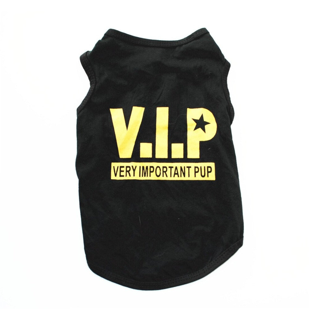 VIP Letter T- Shirt For Small Dogs