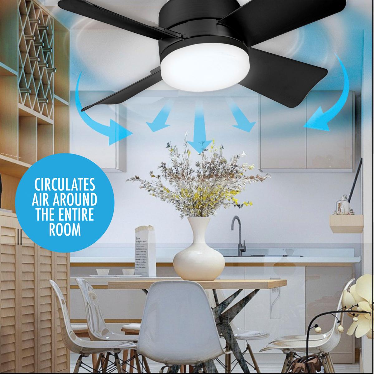 🔥SUMMER SALE- 2-IN-1 PORTABLE CEILING FAN & LIGHT with Remote Control