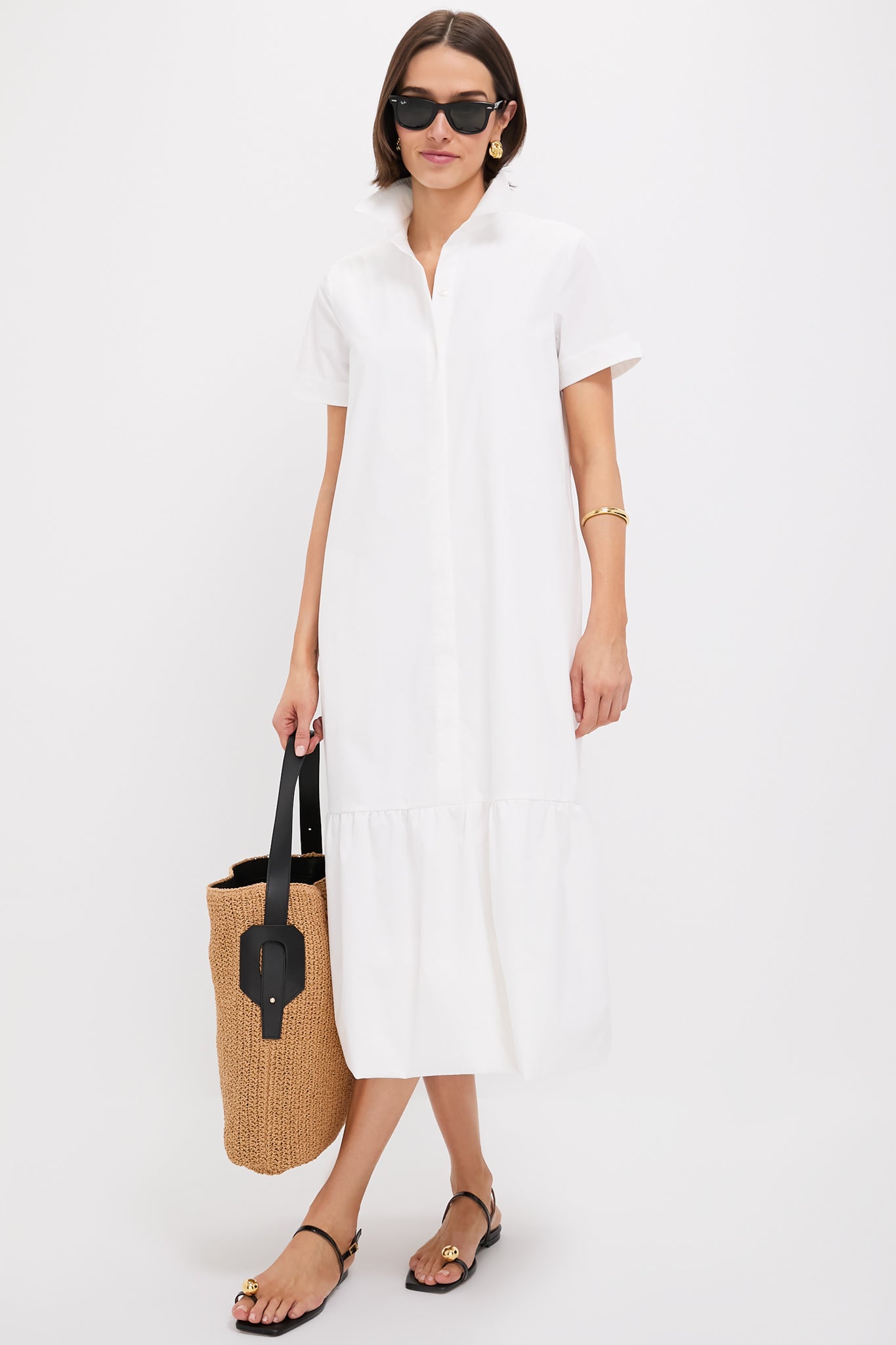 White Martine Bubble Maxi Dress