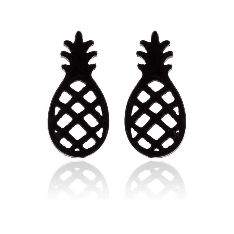 1 Pair Minimalist Fruit Stainless Steel Ear Studs
