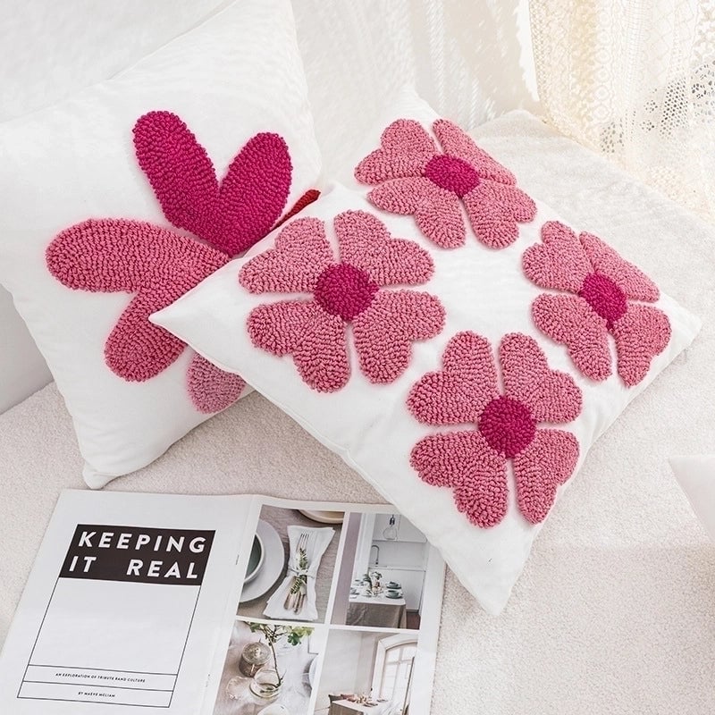 Cute Letter Cotton Pillow Cases