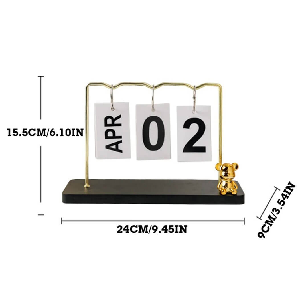 Desktop Perpetual Calendar for Home & Office