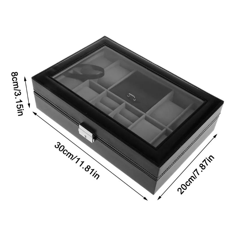 8X SLOTS WATCH + RINGS HOLDER