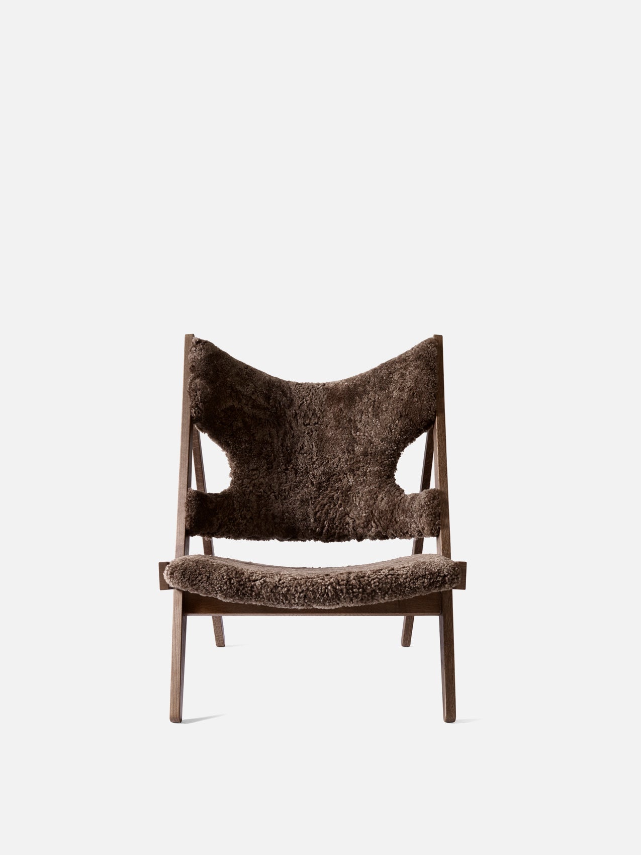 Knitting Chair. Sheepskin