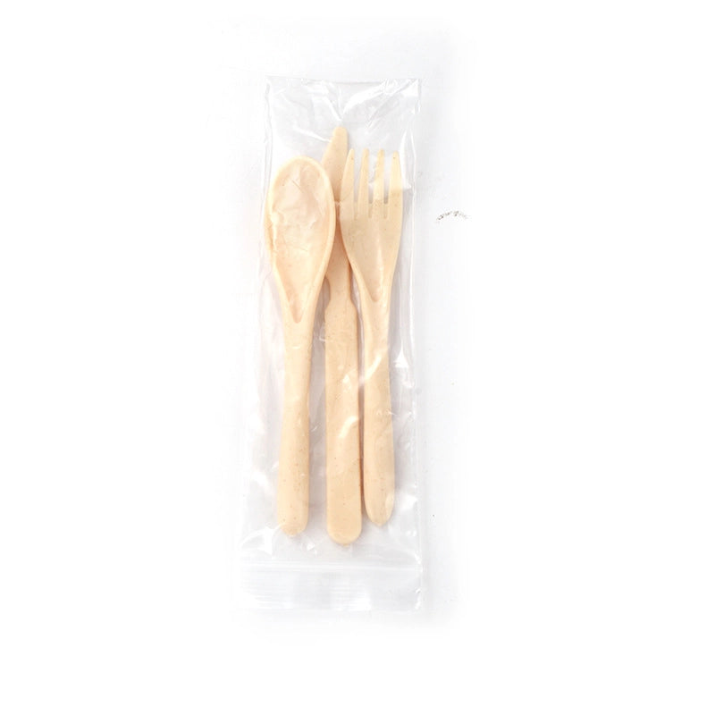 Casual Solid Color Wheat Straw Tableware 1 Set