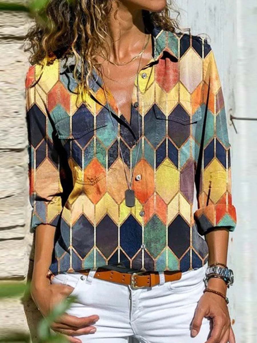 Multicolor Print Shirt