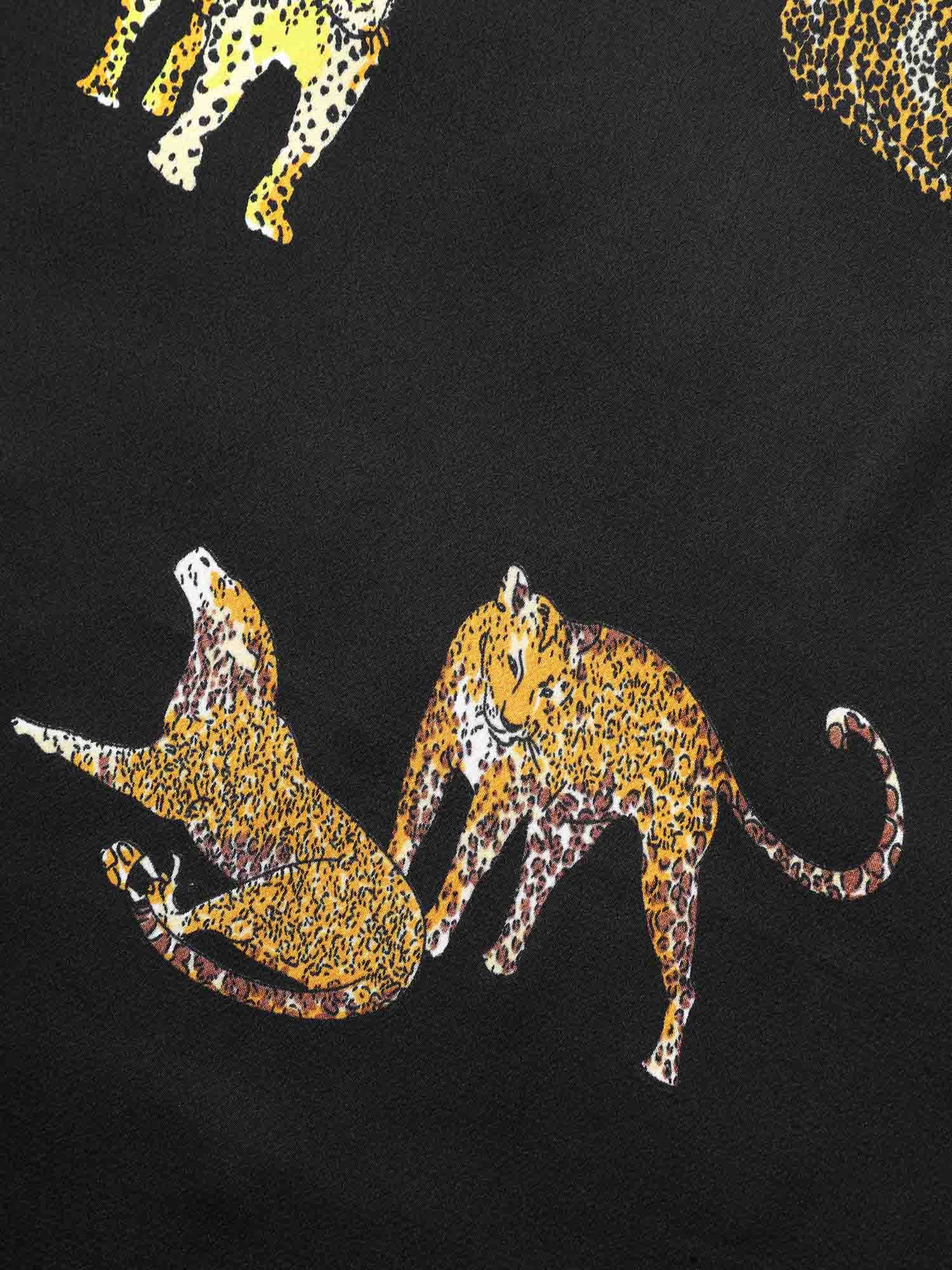 Animal Print Elastic Waist Cami Dress