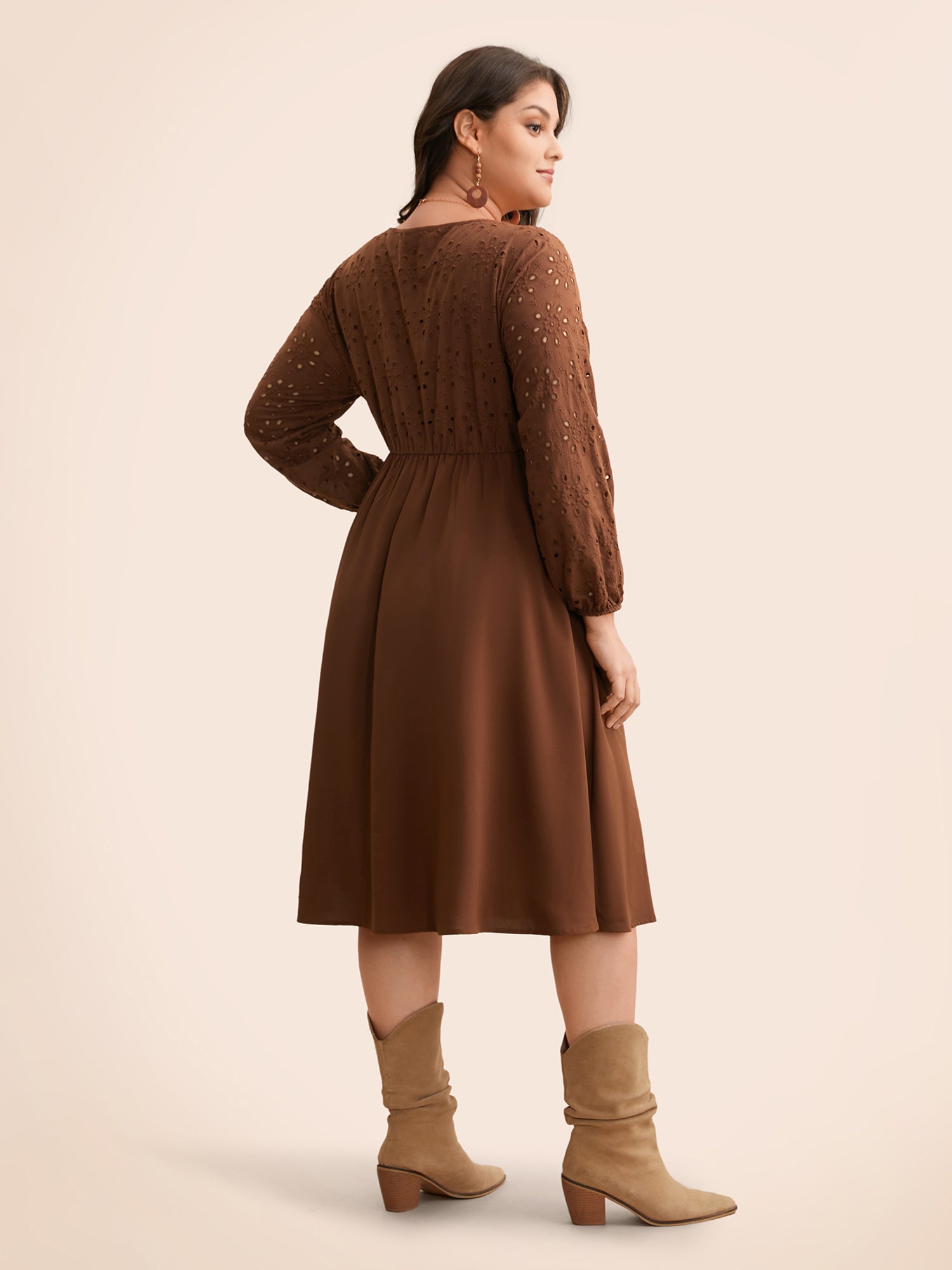 Broderie Anglaise Patchwork Tie Knot Dress