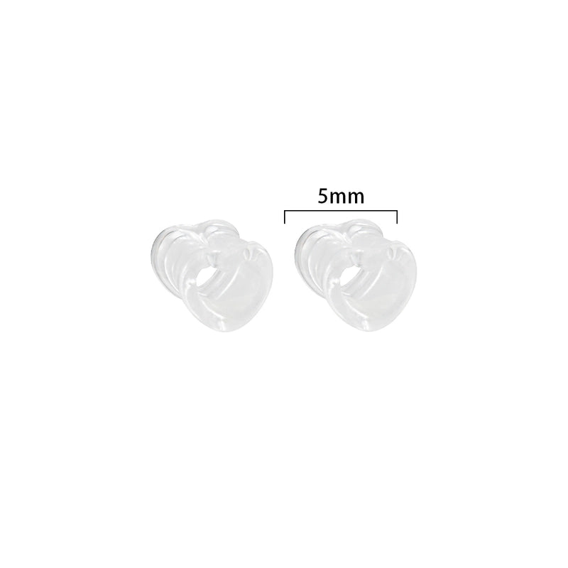 Minimalist Heart Shape Arylic Auricle 1 Pair
