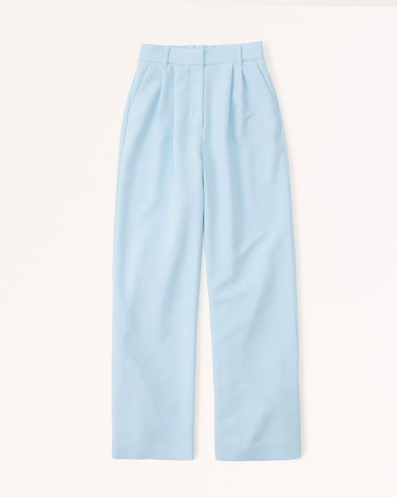 Icy Tailored Crepe Wide-Leg Pants
