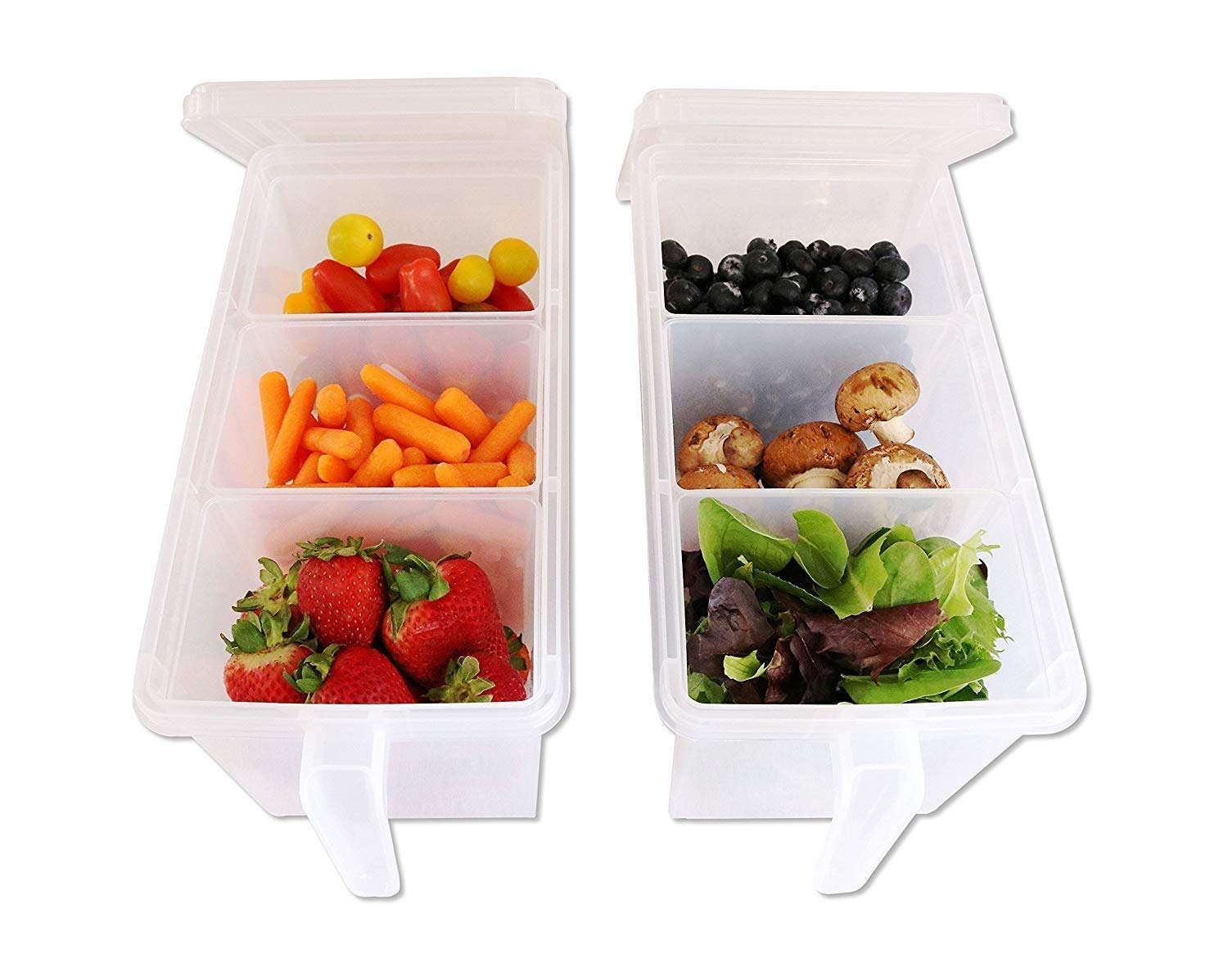 Food Storage Container 3 Boxes With Lid. Multipurpose Basket With Lid