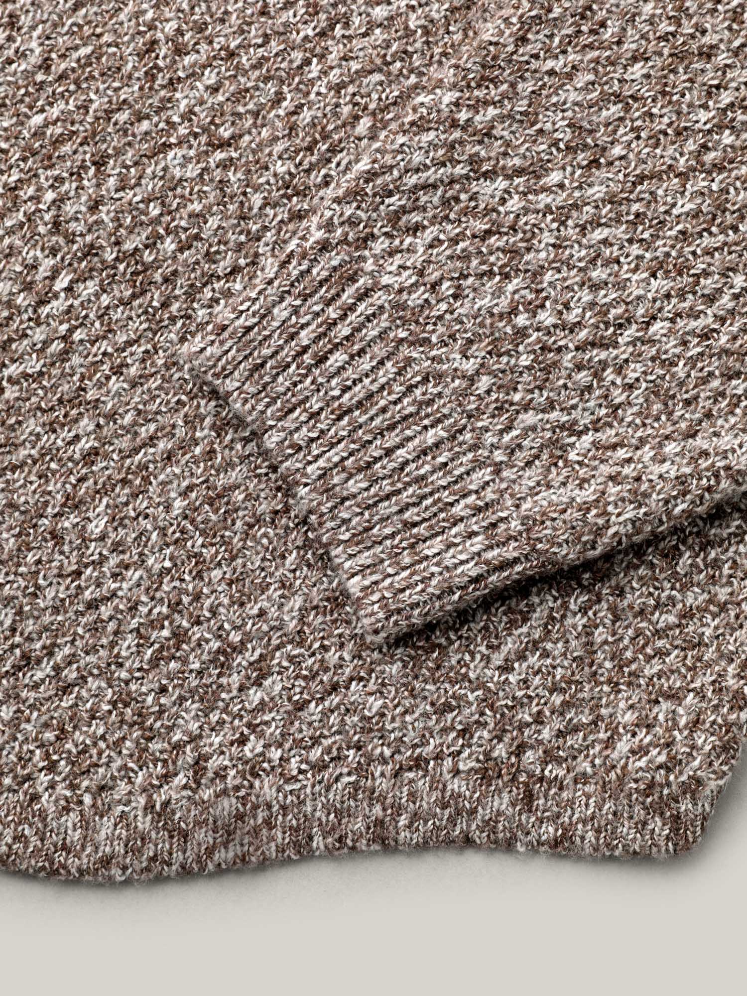 Textured V-Neck Curved Hem Pullover
