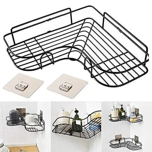 Wall hanging Corner Shelf. Bathroom Storage organizer