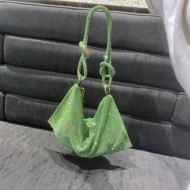 Women's Small Polyester Solid Color Classic Style Square Zipper Underarm Bag