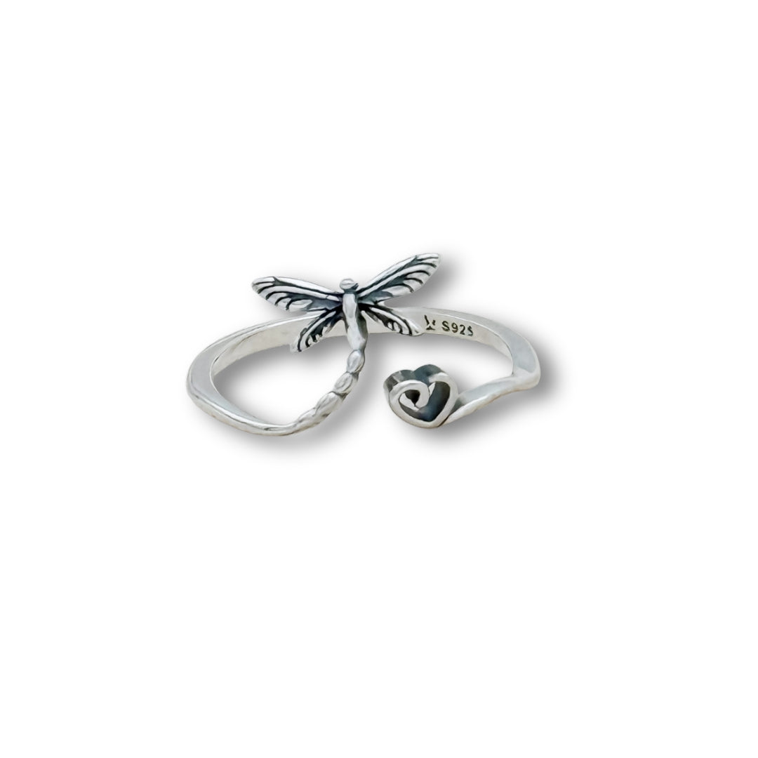 Dragonfly Heart Ring