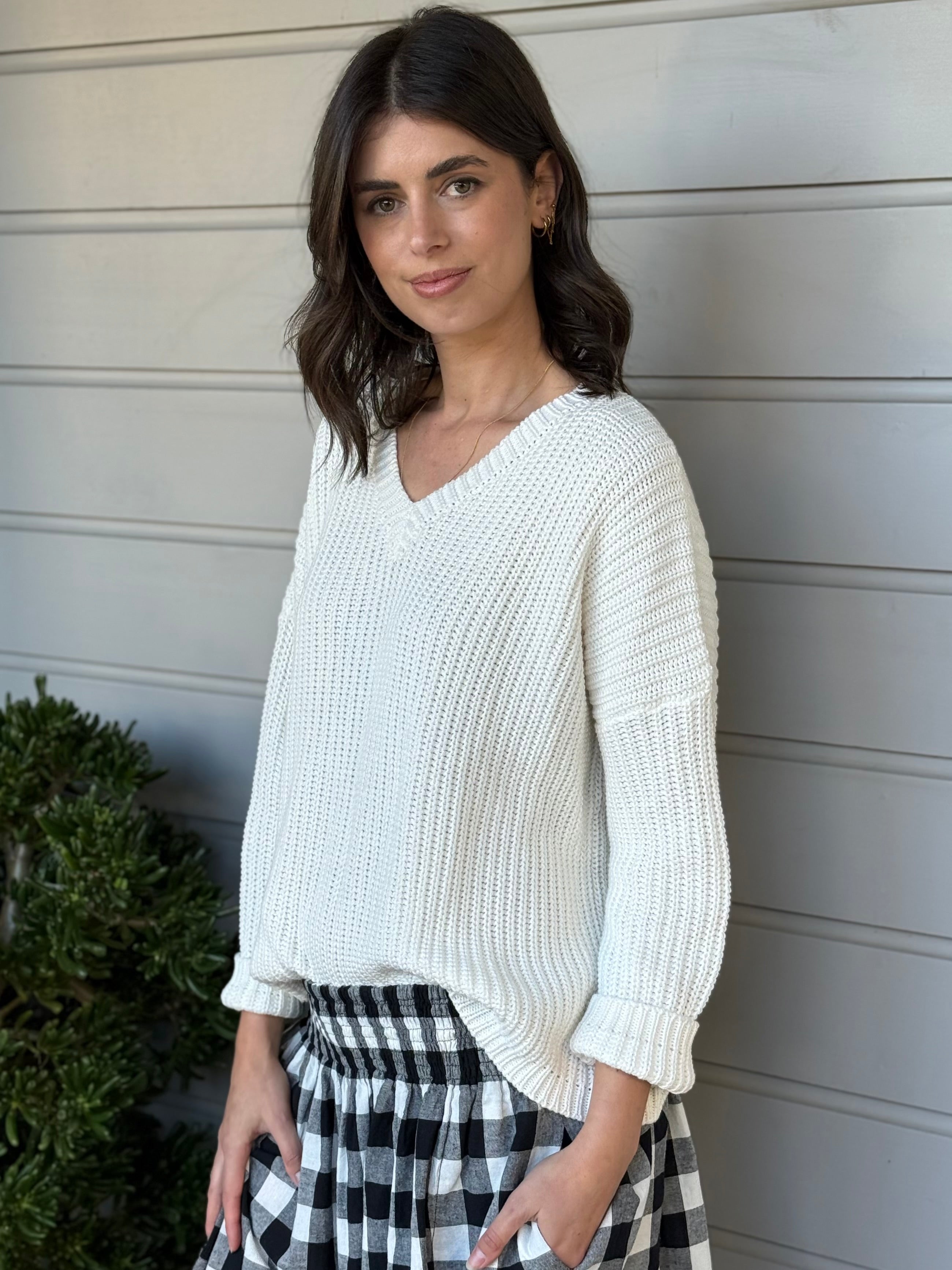 jasper knit-warm white cotton