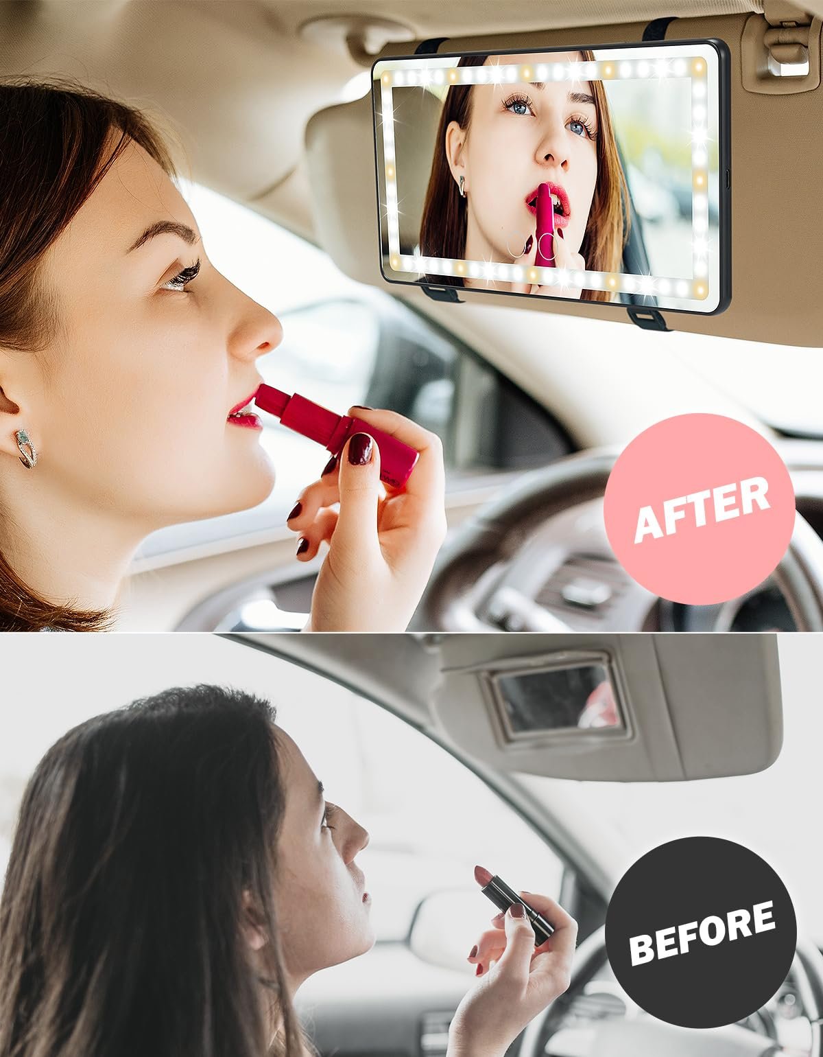 Sun Visor Makeup Mirror