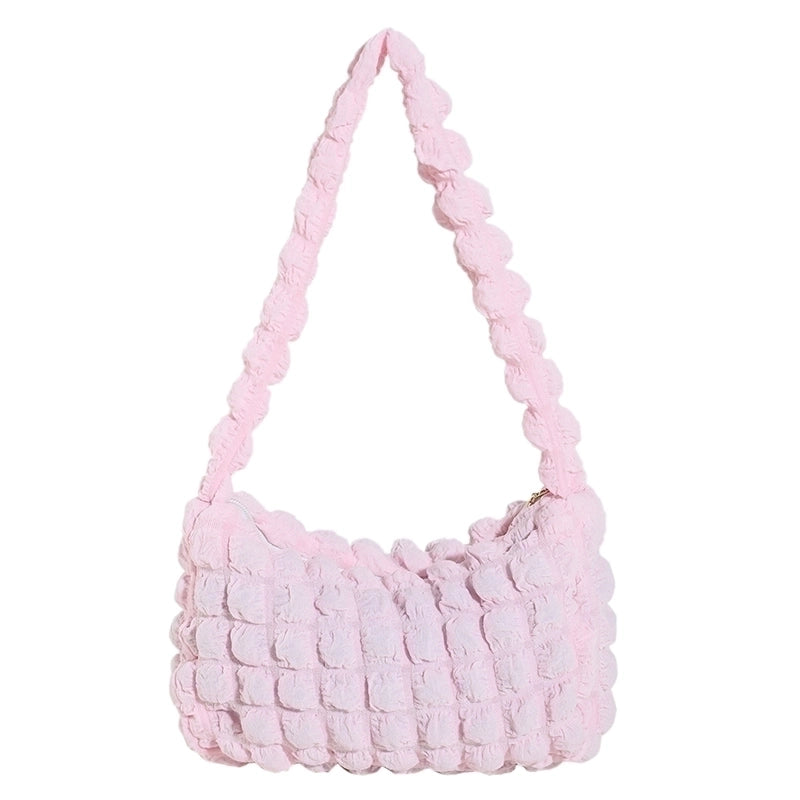 Women's Canvas Solid Color Vintage Style Classic Style Square Zipper Shoulder Bag