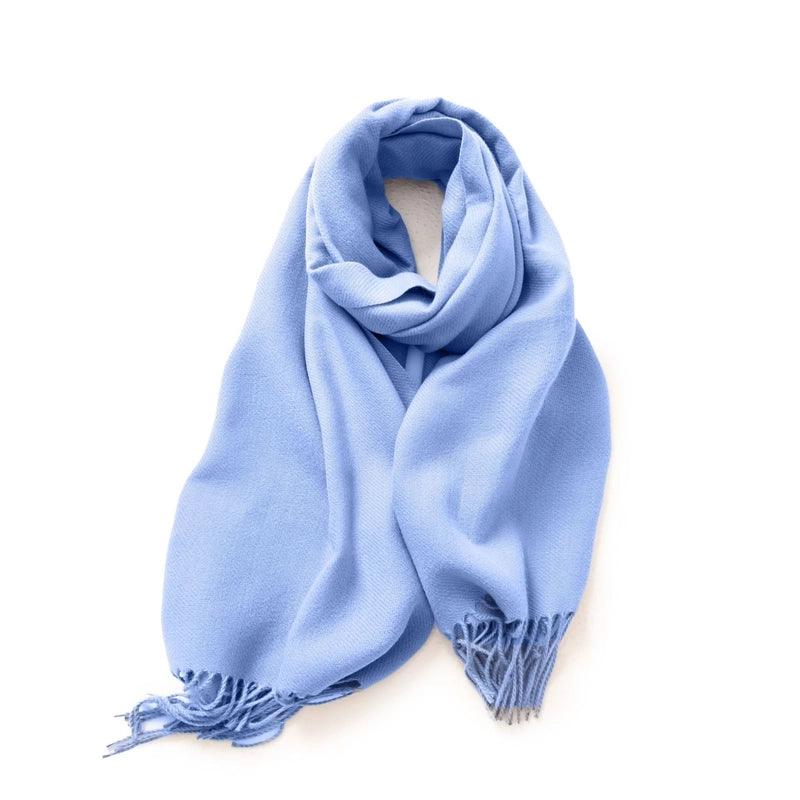 Women's Minimalist Solid Color Polyester Scarf