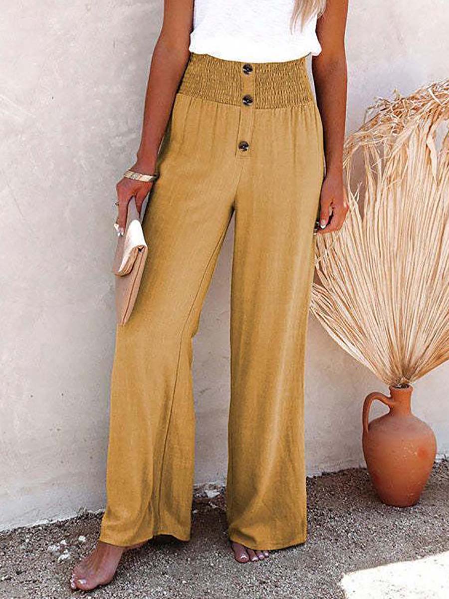 Solid Color Loose Casual Pants (6 colors)