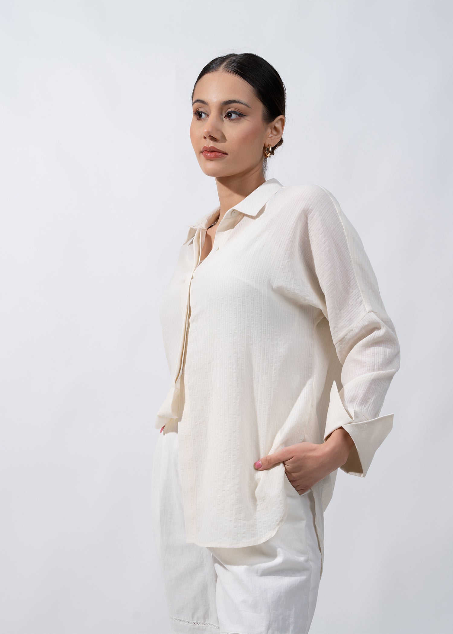 Oversize Shirt With Wide Cuff