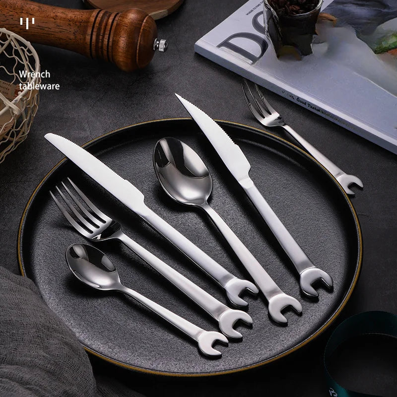 Wrench-Shaped Cutlery 6-Piece Set