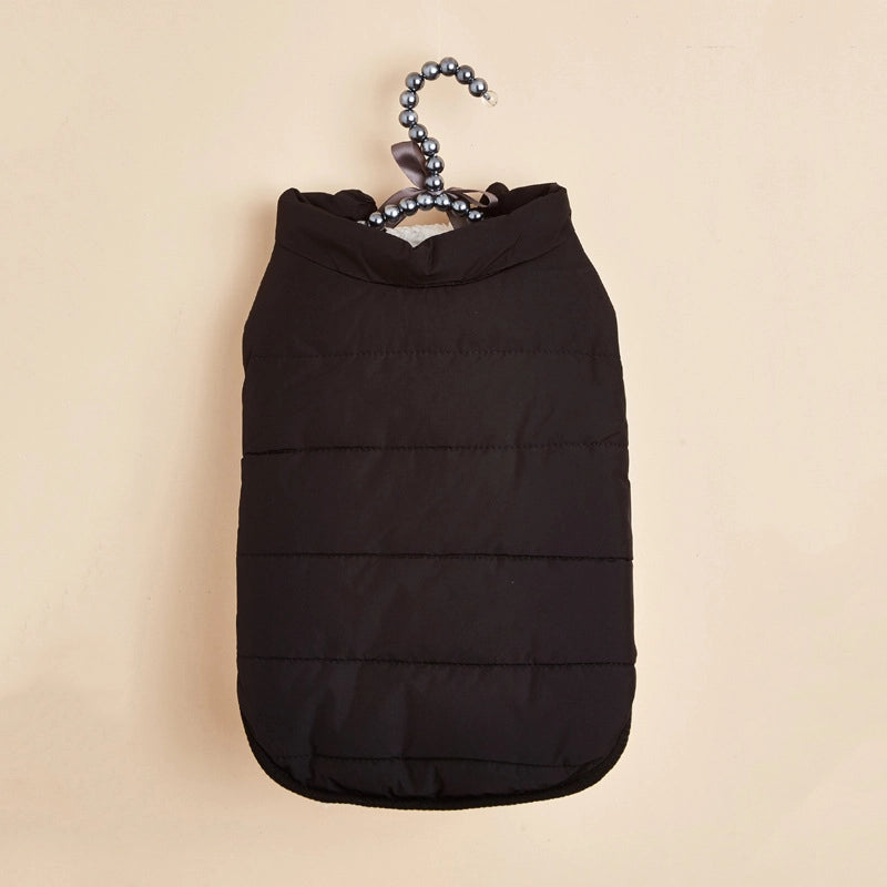 Autumn And Winter Pet Clothes With Velvet Padded Cotton-padded Jacket Teddy Bear Small And Medium-sized Dog Cotton-padded Jacket Warm Waterproof Vest