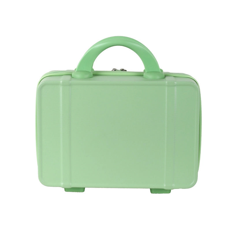 Vintage 14 Inch Cosmetic Case Mini Laptop Case Small Luggage Accompanying Gift Password Suitcase Storage Cosmetic Bag