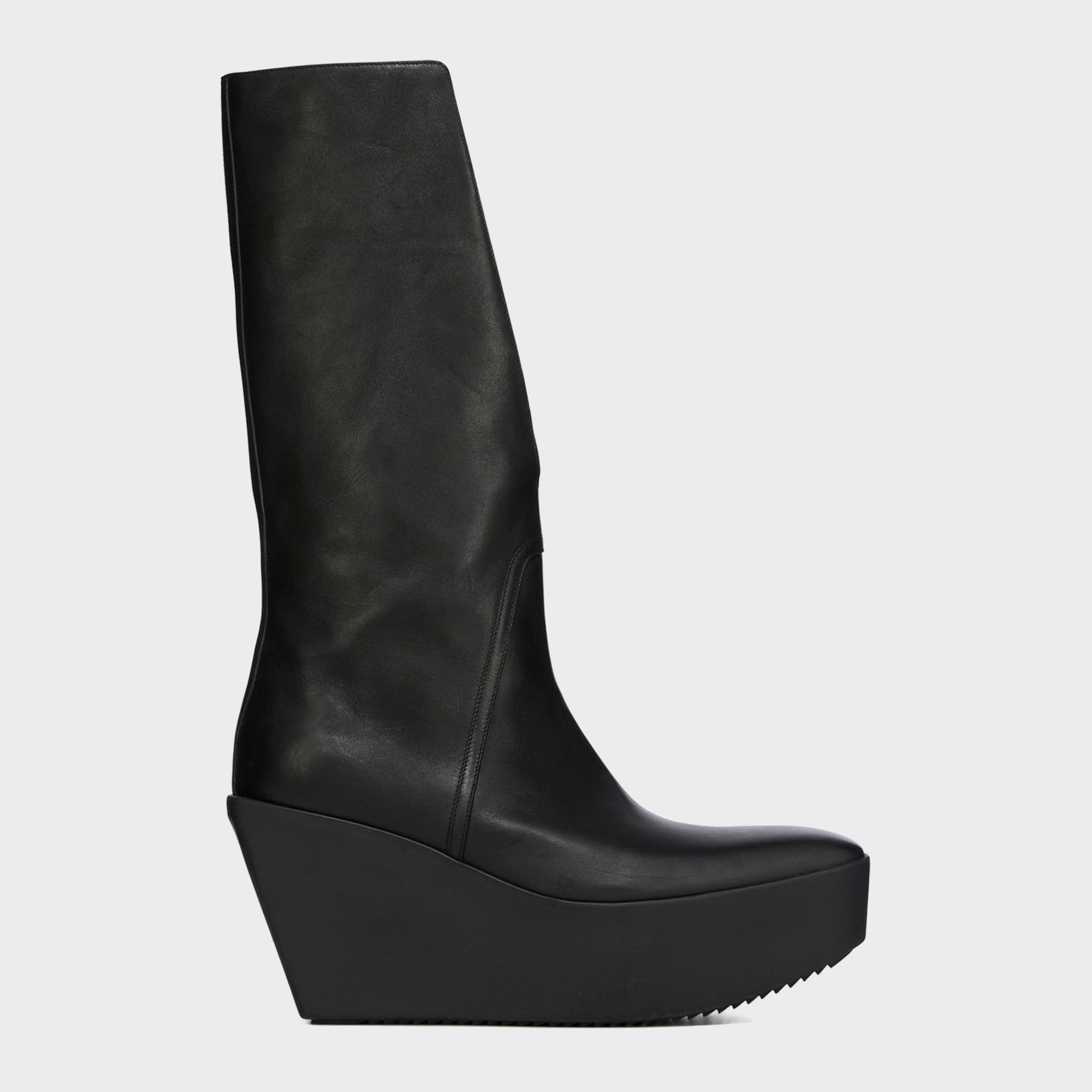 Rick Owens Bauhaus Ballast Pull on Stivali - Pelle Black