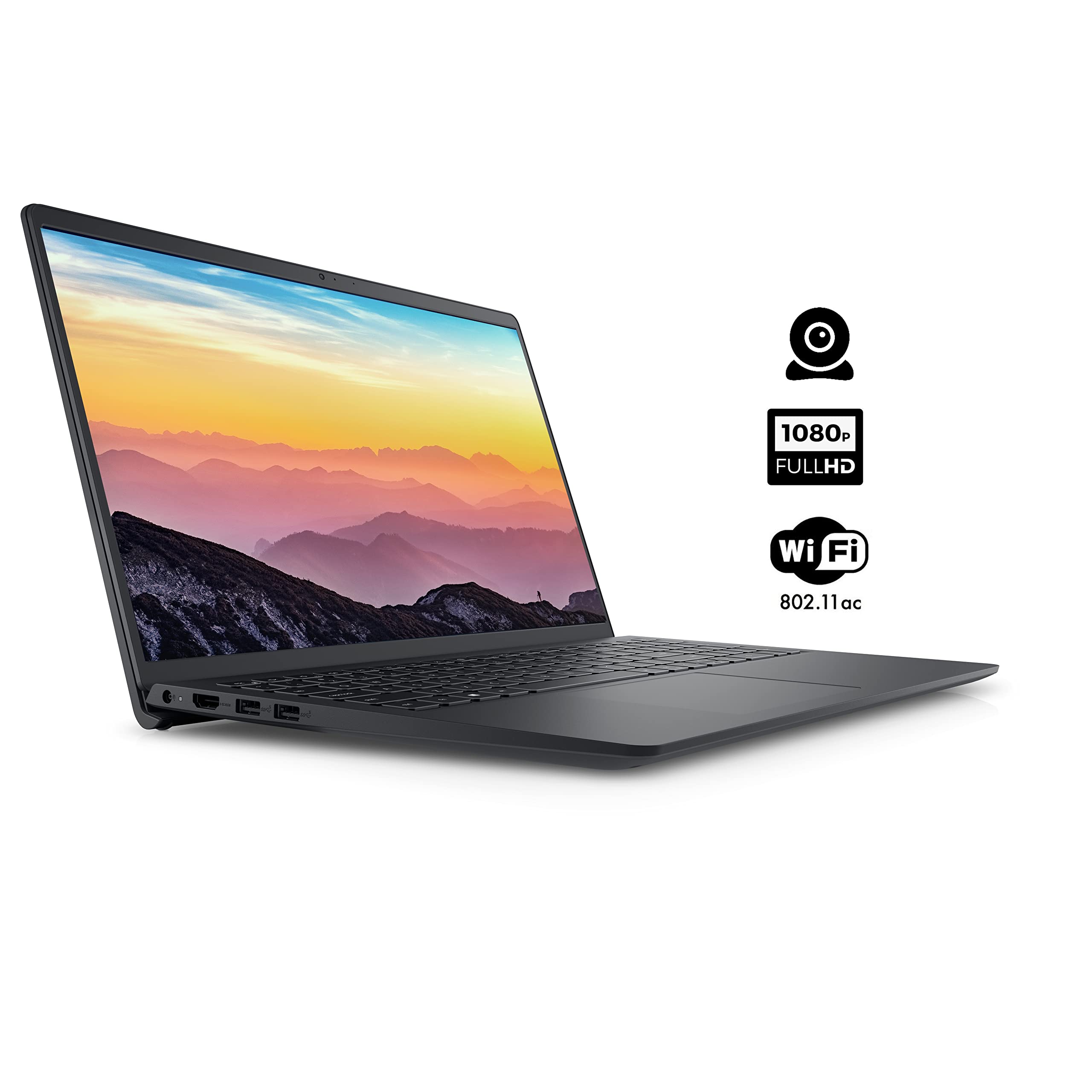 Dell Inspiron 15 3000 Series 3511 - Computadora portátil, pantalla táctil FHD de 15.6 pulgadas, Intel Core i5-1035G1, 32 GB DDR4 RAM, 1 TB PCIe SSD, lector de tarjetas SD, cámara web, HDMI, Wi-Fi, Windows 11 Home, negro