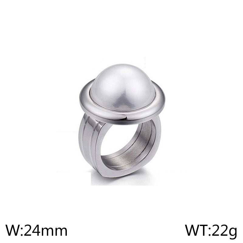 Titanium Steel 18K Gold Plated Fashion Plating Geometric No Inlaid