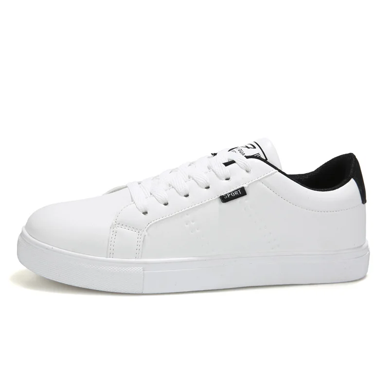 mules Summer White Shoes Lace Up Men Sneakers Brearhable Casual Vulcanized Shoes Men's Classic PU Leather Male Sneaker Shoes 2024