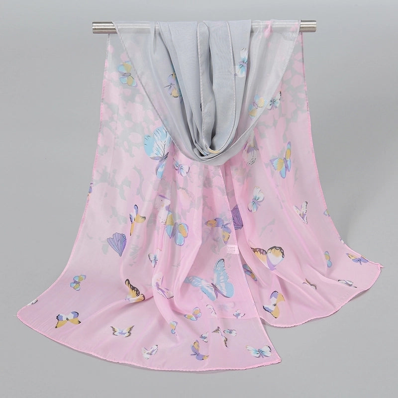 Women's Streetwear Solid Color Chiffon Scarves & Gloves