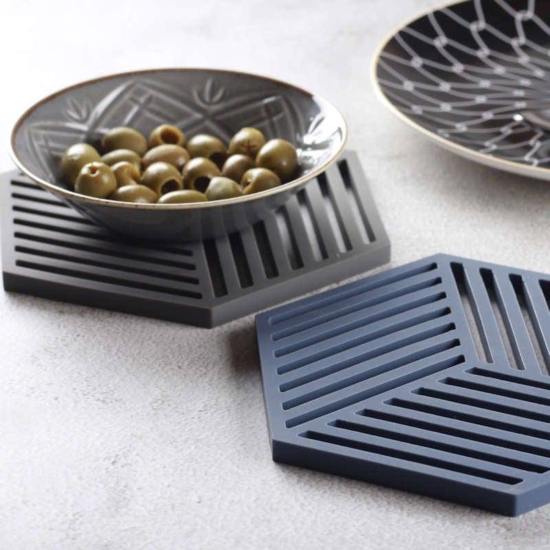 Hexagon Trivet - Cool Grey