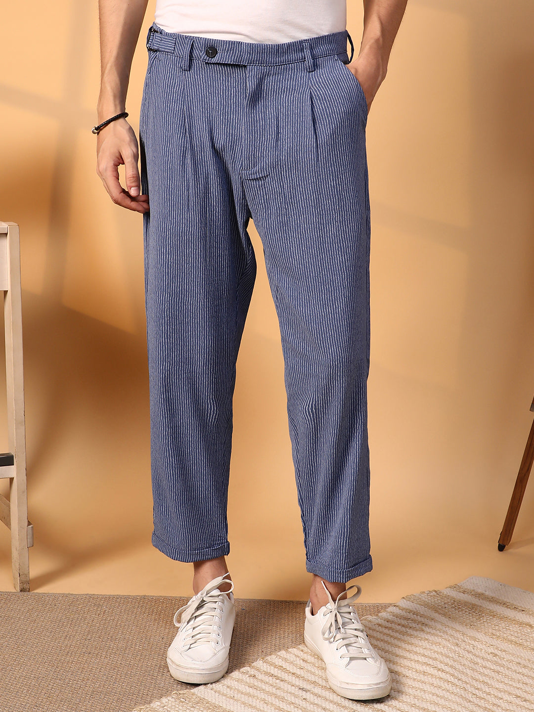 Striped Tailored Trousers