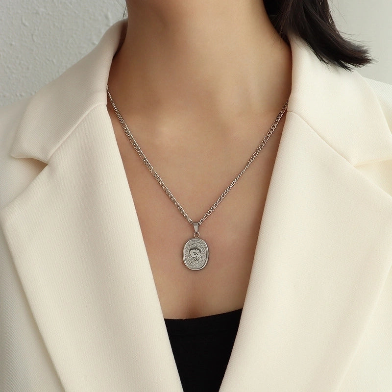 Fashion Geometric 304 Stainless Steel 18K Gold Plated Plating Necklace