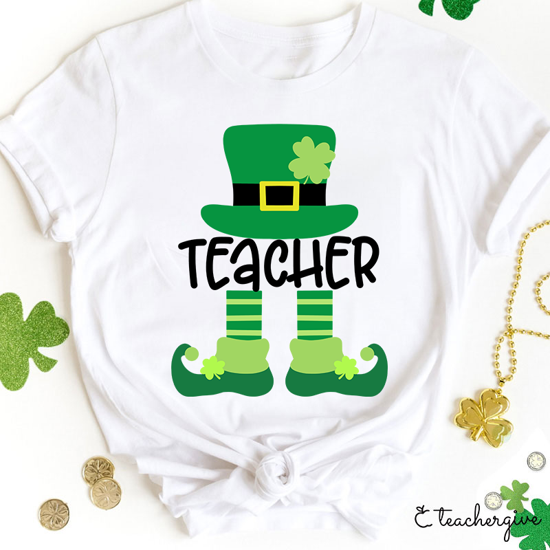 Little Teacher Leprechaun Teacher T-Shirt