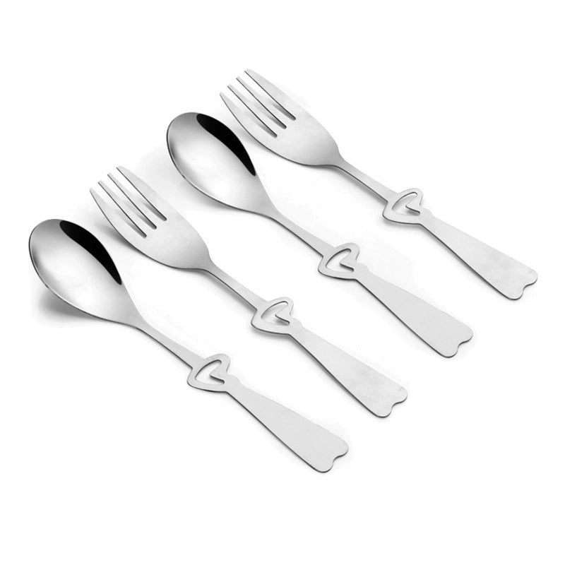 Casual Solid Color Stainless Steel Spoon 1 Piece