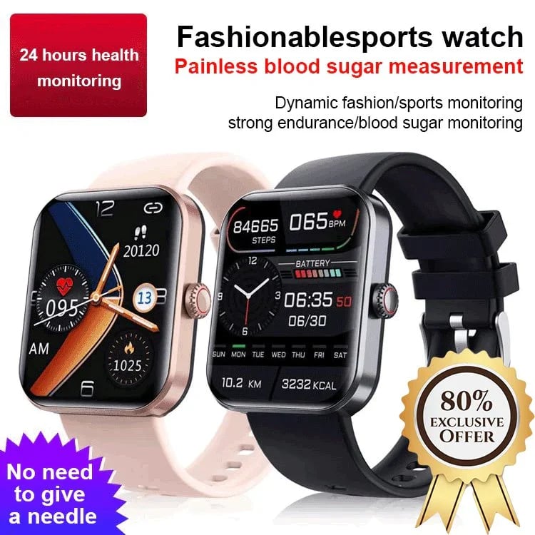 [All day monitoring of heart rate and blood pressure] Bluetooth fashion smartwatchBuy 2 free shipping
