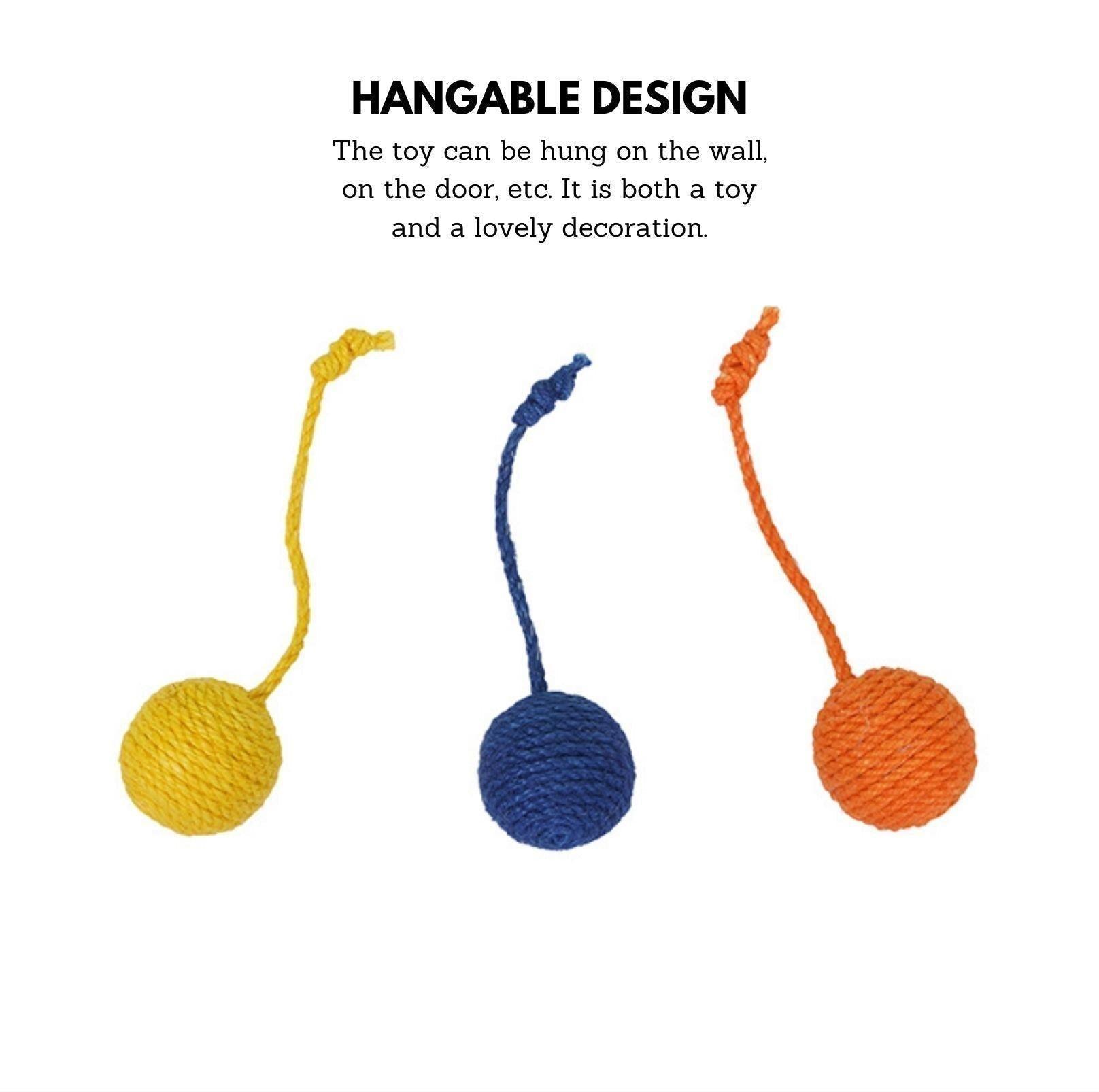 Sisal Rope Balls Cat Toys Set