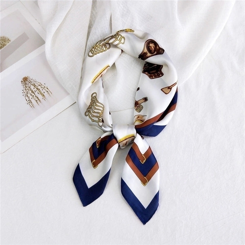 Small Square Scarf Neck Protector Korean Suit Small Scarf
