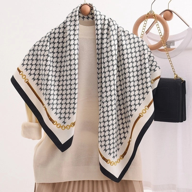 Women's Casual Minimalist Bag Shoe Polyester Silk Scarf