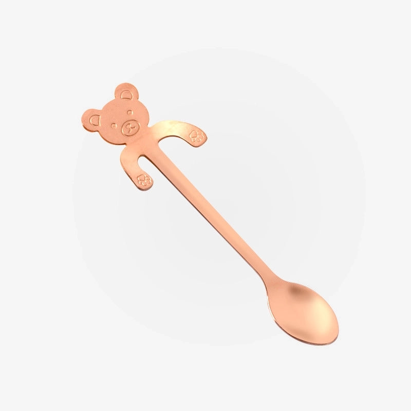 2 Pieces Casual Cartoon Stainless Steel Spoon