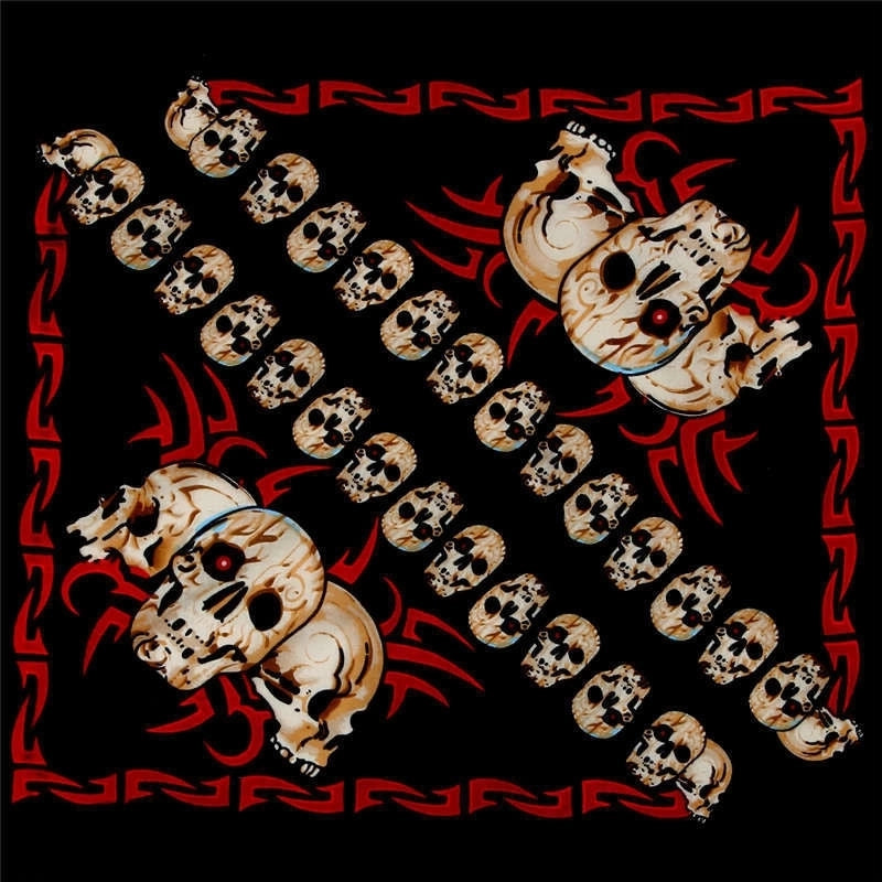 Men'S Hip-Hop Skull Cotton Kerchief